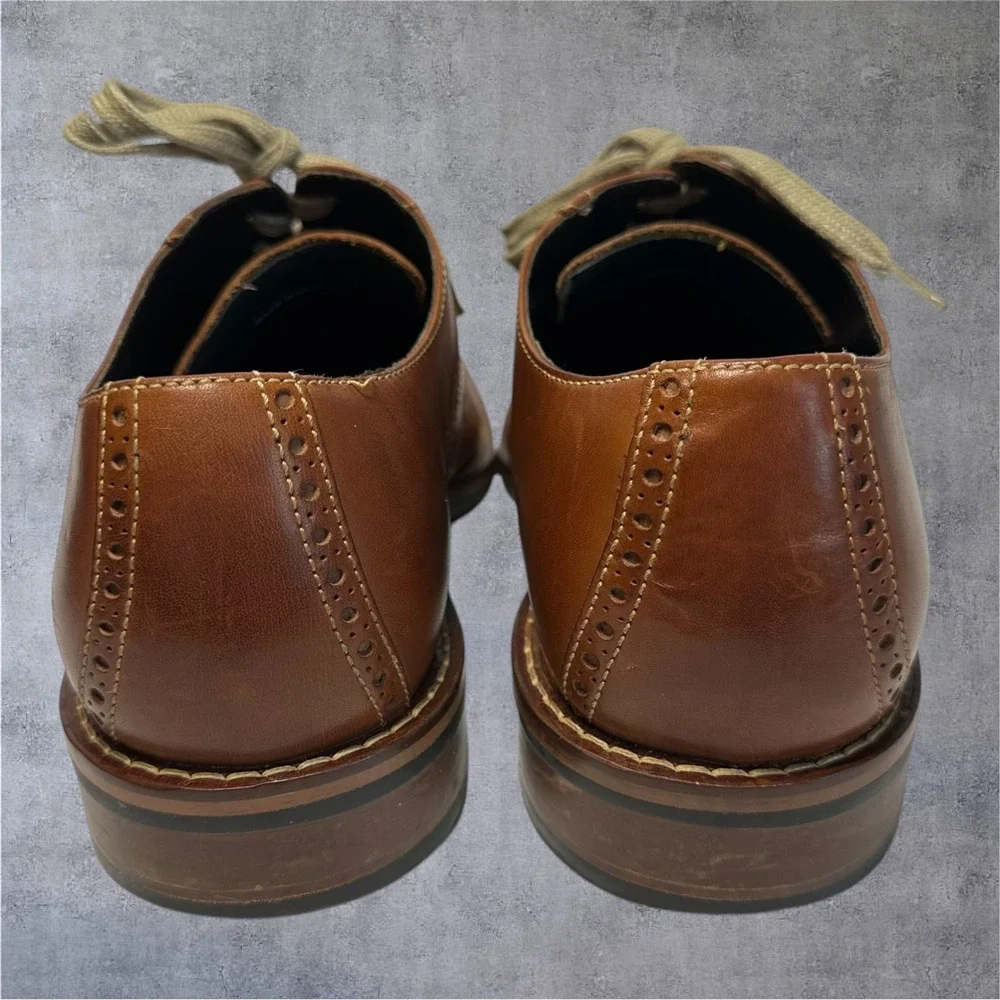 Cole Haan Drake‎ C10509 Oxford Shoes Mens 11 Brown Leather Lace Up Dress